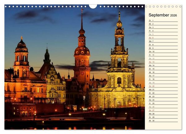 Produktbild: Dresden - Wundersch&ouml;nes Elbflorenz (Wandkalender 2026 DIN A3 quer), CALVENDO Monatskalender