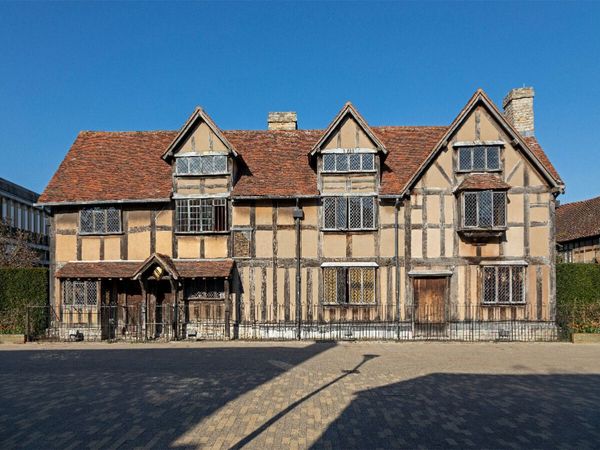 CALVENDO Puzzle Geburtshaus von William Shakespeare | 1000 Teile Lege-Größe 64x48cm Foto-Puzzle für glückliche Stunden