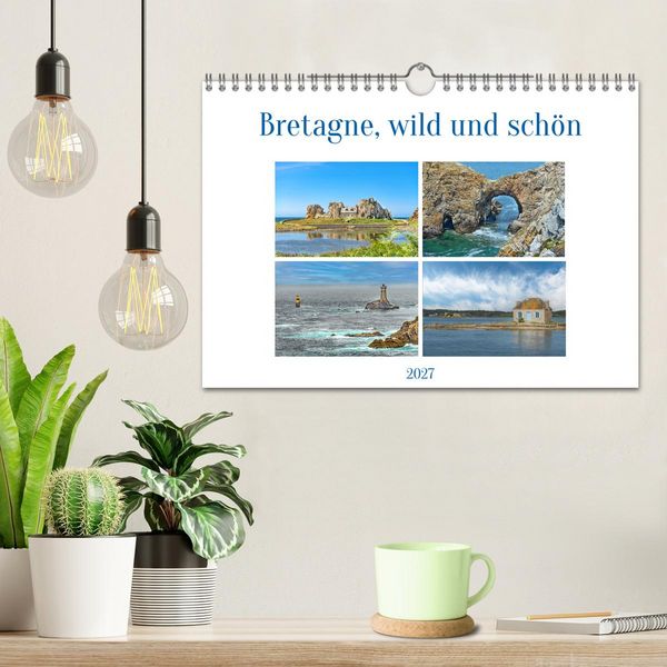 Produktbild: Bretagne, wild und sch&ouml;n (Wandkalender 2027 DIN A4 quer), CALVENDO Monatskalender