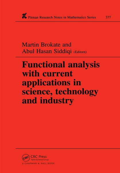 Produktbild: Functional Analysis with Current Applications in Science, Technology and Industry
