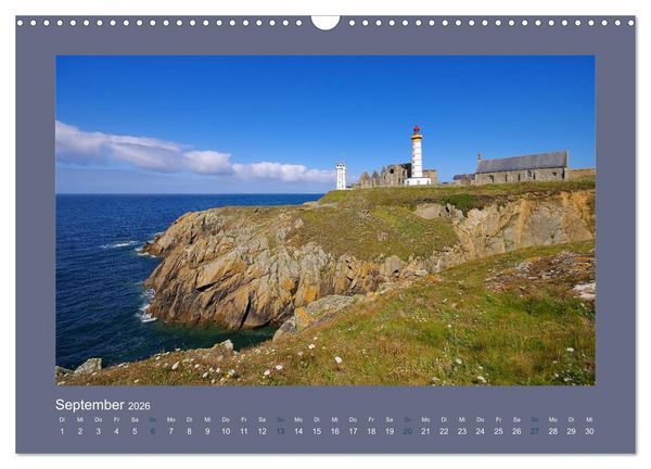Produktbild: Leuchtt&uuml;rme - Wegweiser an der bretonischen K&uuml;ste (Wandkalender 2026 DIN A3 quer), CALVENDO Monatskalender