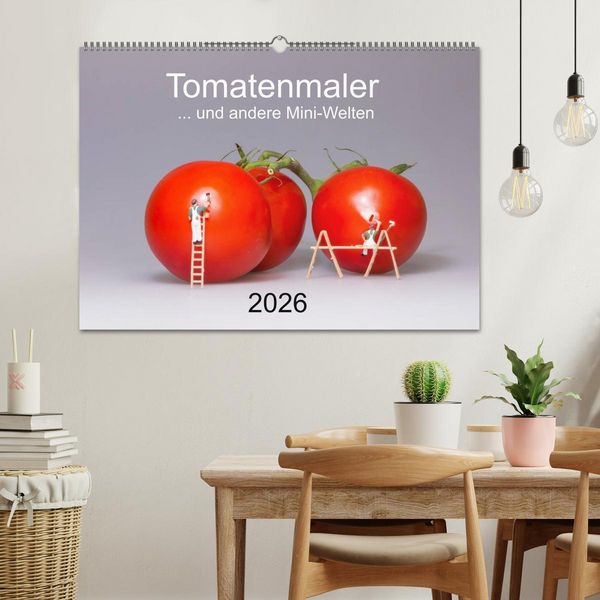 Produktbild: Tomatenmaler ... und andere Mini-Welten (Wandkalender 2026 DIN A2 quer), CALVENDO Monatskalender