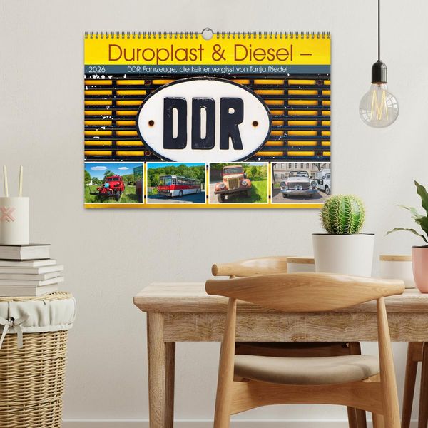 Produktbild: Duroplast & Diesel - DDR Fahrzeuge die keiner vergisst von Tanja Riedel (Wandkalender 2026 DIN A3 quer), CALVENDO Monatskalender