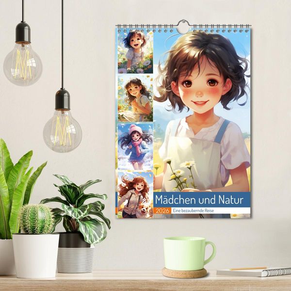 Produktbild: M&auml;dchen und Natur. Eine bezaubernde Reise (Wandkalender 2026 DIN A4 hoch), CALVENDO Monatskalender
