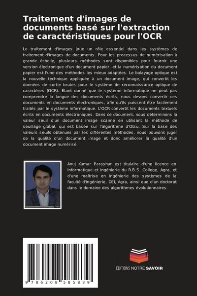 Produktbild: Traitement d'images de documents bas&eacute; sur l'extraction de caract&eacute;ristiques pour l'OCR