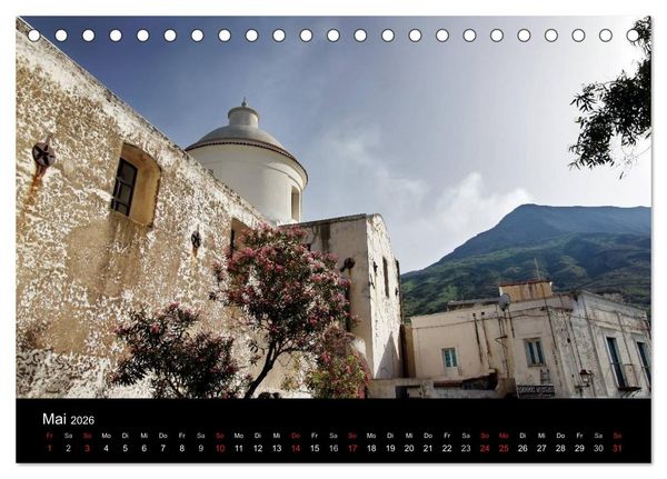 Produktbild: Kalabrien: Wo die Sonne Urlaub macht (Tischkalender 2026 DIN A5 quer), CALVENDO Monatskalender