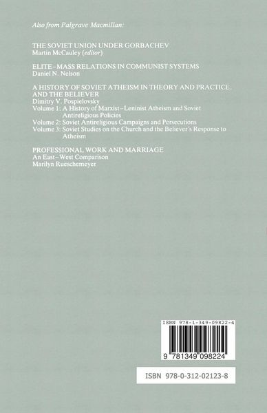 Produktbild: Politics and the Soviet System