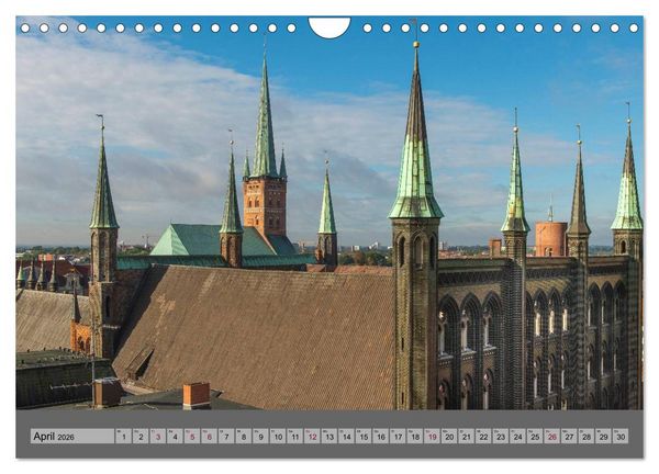 Produktbild: Ansichten der L&uuml;becker Altstadtinsel (Wandkalender 2026 DIN A4 quer), CALVENDO Monatskalender