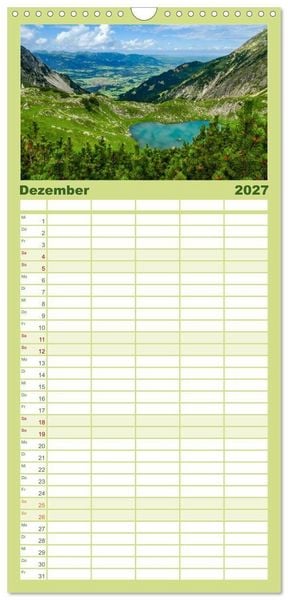 Produktbild: Familienplaner 2027 - Oberstdorf - Bergparadies in den Alpen mit 5 Spalten (Wandkalender, 21 x 45 cm) CALVENDO