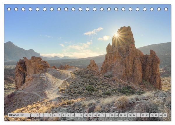 Produktbild: Faszination Teneriffa (Tischkalender 2026 DIN A5 quer), CALVENDO Monatskalender
