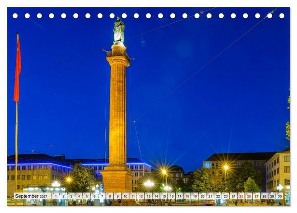 Produktbild: Ein Blick auf Darmstadt in Farbe (Tischkalender 2027 DIN A5 quer), CALVENDO Monatskalender