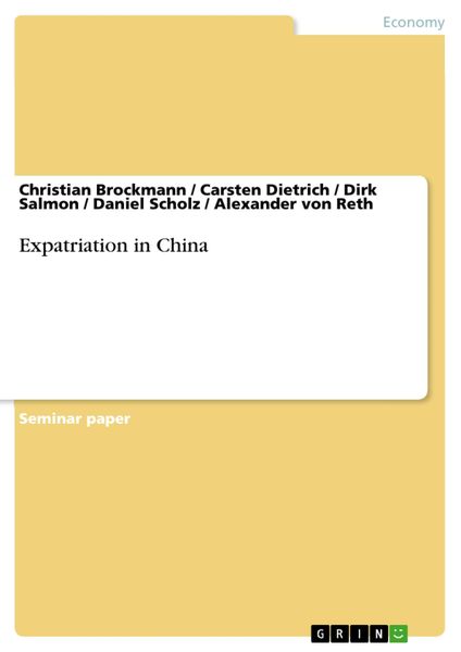 Produktbild: Expatriation in China
