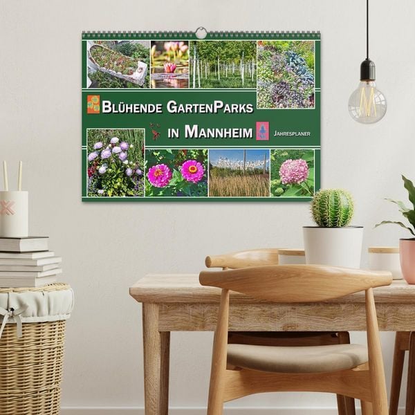 Produktbild: Bl&uuml;hende Gartenparks in Mannheim (Wandkalender 2026 DIN A3 quer), CALVENDO Monatskalender