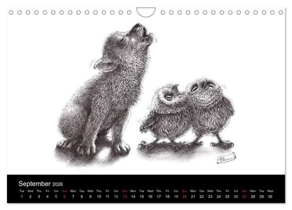 Produktbild: owls & friends 2026 (Wall Calendar 2026 DIN A4 landscape), CALVENDO 12 Month Wall Calendar