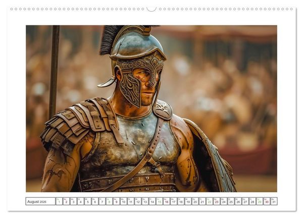 Produktbild: Mutige Krieger (hochwertiger Premium Wandkalender 2026 DIN A2 quer), Kunstdruck in Hochglanz