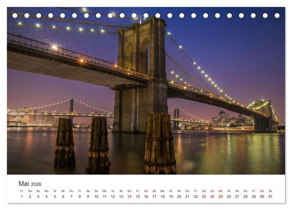 Produktbild: Br&uuml;cken - Die sch&ouml;nsten Br&uuml;cken der Welt. (Tischkalender 2026 DIN A5 quer), CALVENDO Monatskalender