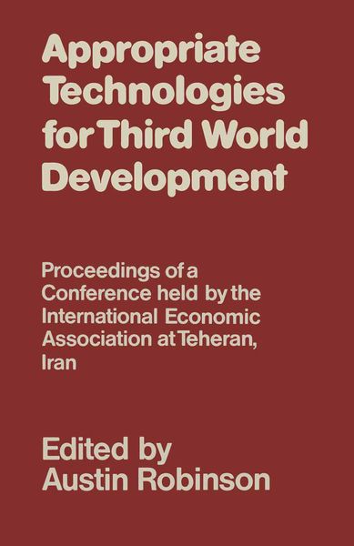 Produktbild: Appropriate Technologies for Third World Development