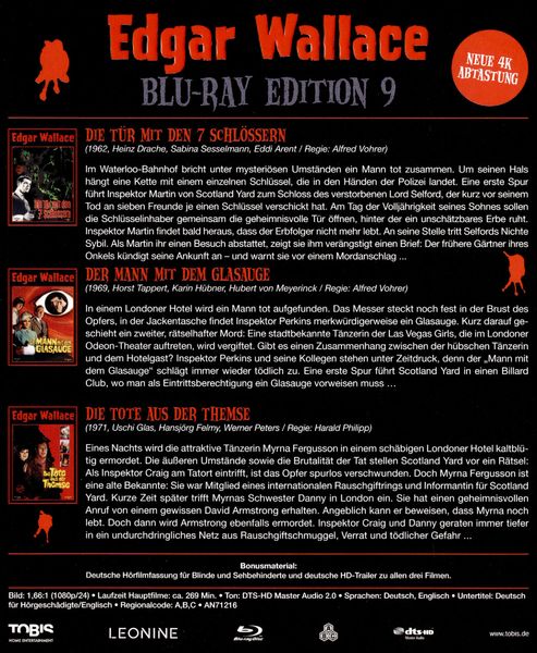 Produktbild: Edgar Wallace Edition 9 [3 BRs]