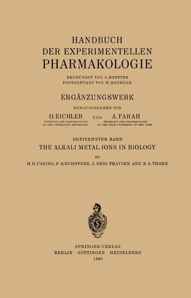 Produktbild: The Alkali Metal Ions in Biology