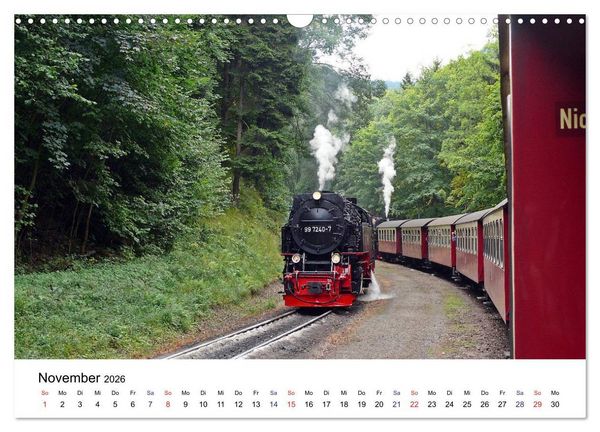 Produktbild: Feuer Wasser Kohle - Dampflokomotiven der Deutschen Reichsbahn (Wandkalender 2026 DIN A3 quer), CALVENDO Monatskalender