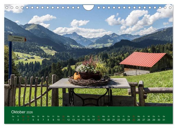 Produktbild: Allg&auml;u - Landliches Leben (Wandkalender 2026 DIN A4 quer), CALVENDO Monatskalender