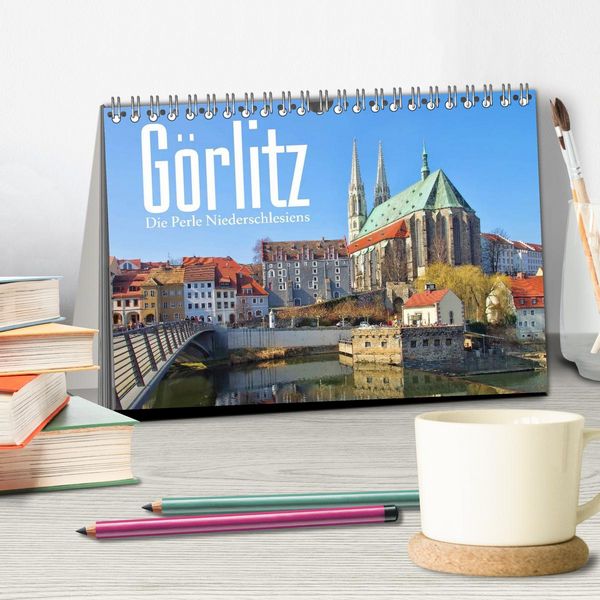 Produktbild: G&ouml;rlitz - Die Perle Niederschlesiens (Tischkalender 2026 DIN A5 quer), CALVENDO Monatskalender