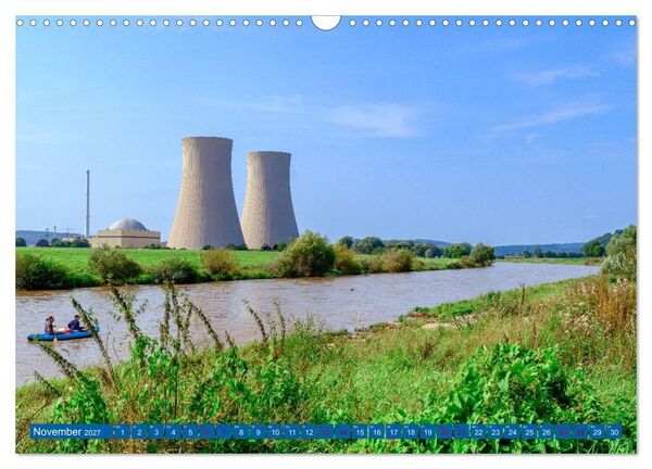 Produktbild: Die Obere Weser - von Bad Karlshafen bis Hameln (Wandkalender 2027 DIN A3 quer), CALVENDO Monatskalender