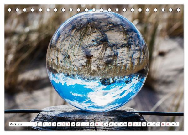 Produktbild: Lensball-Fotografie am Meer (Tischkalender 2026 DIN A5 quer), CALVENDO Monatskalender