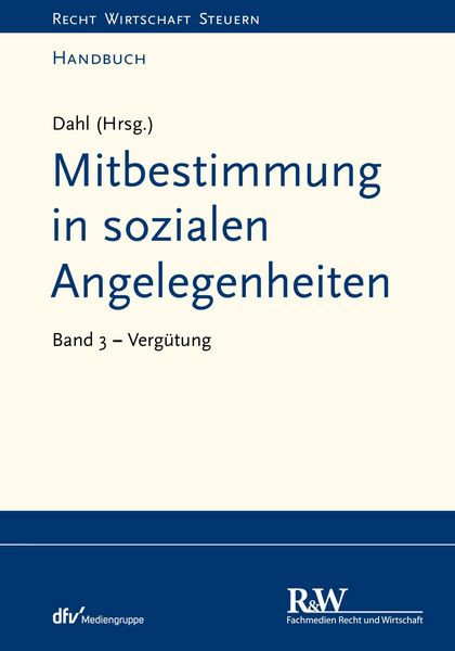 Produktbild: Mitbestimmung in sozialen Angelegenheiten, Band 3