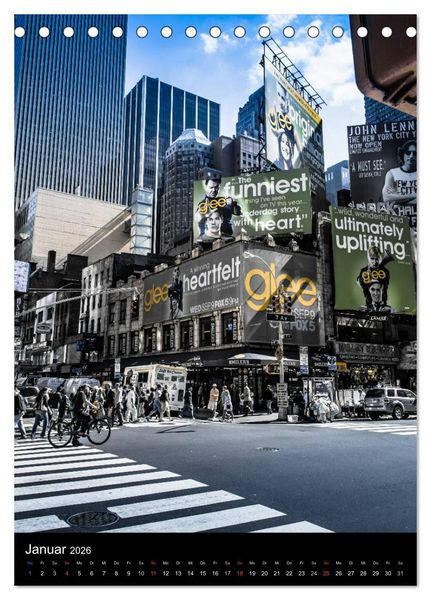 Produktbild: NEW YORK &ndash; street view (Tischkalender 2026 DIN A5 hoch), CALVENDO Monatskalender