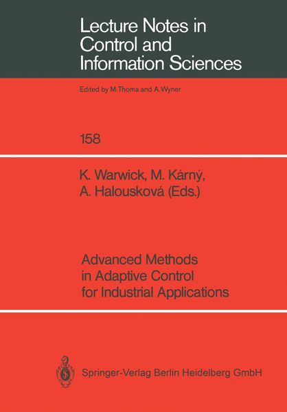 Produktbild: Advanced Methods in Adaptive Control for Industrial Applications