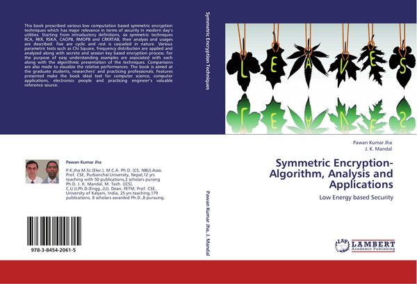 Produktbild: Symmetric Encryption-Algorithm, Analysis and Applications