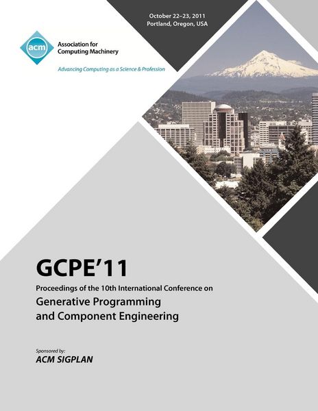 Produktbild: GPCE 11 Proceedings on the Tenth International Conference on Generative Programming and Component Engineering