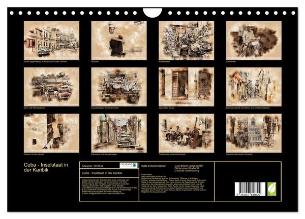 Produktbild: Cuba - Inselstaat in der Karibik (Wandkalender 2026 DIN A4 quer), CALVENDO Monatskalender
