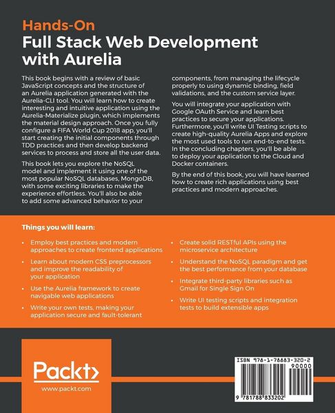 Produktbild: Hands-On Full Stack Web Development with Aurelia