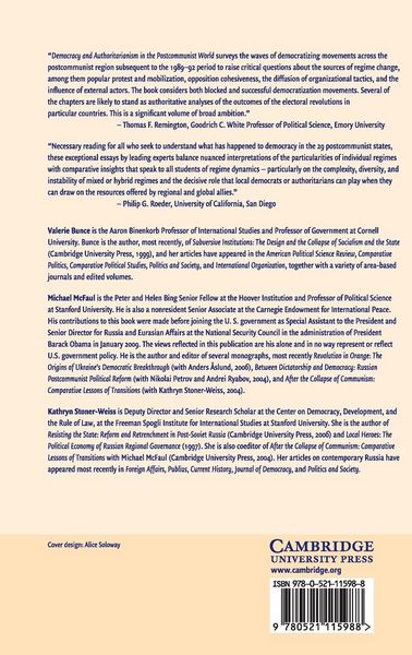 Produktbild: Democracy and Authoritarianism in the Post-Communist World