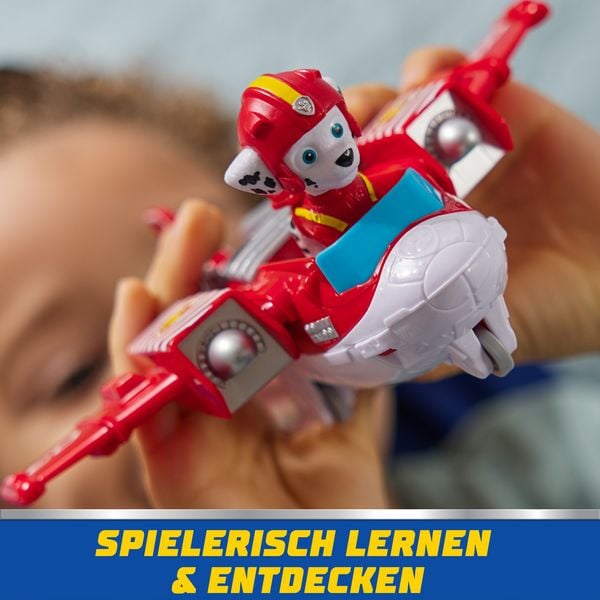 Produktbild: PAW Patrol Air Rescue - Marshalls Feuerwehrflugzeug mit Geschoss-Abwurf und Marshall Spielfigur (Basis Fahrzeug)&nbsp;