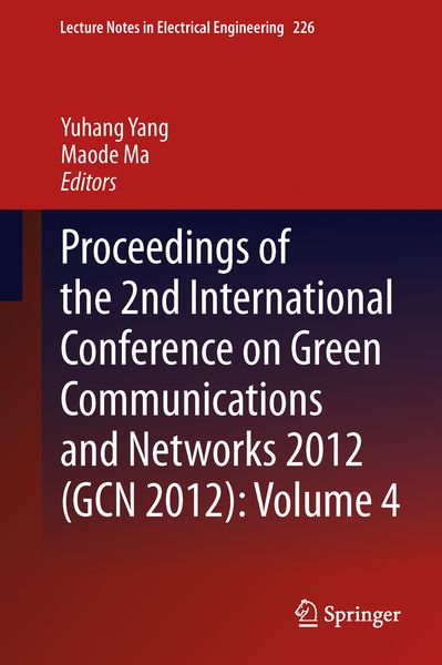 Produktbild: Proceedings of the 2nd International Conference on Green Communications and Networks 2012 (GCN 2012): Volume 4