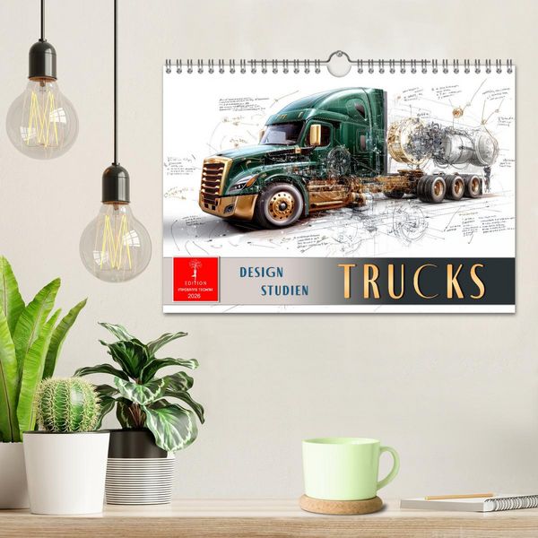 Produktbild: Trucks - Design Studien (Wandkalender 2026 DIN A4 quer), CALVENDO Monatskalender