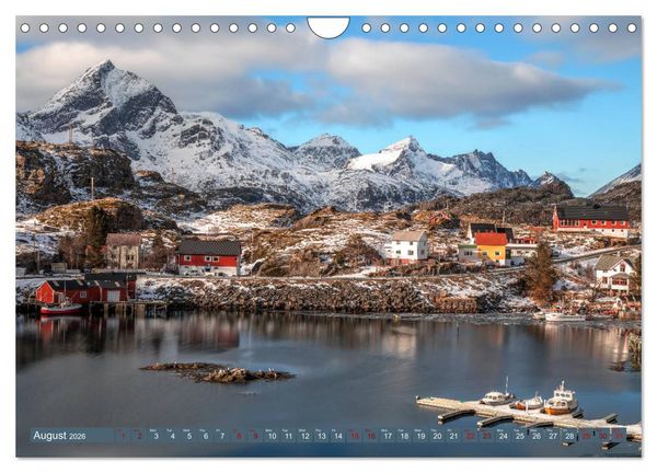 Produktbild: Lofoten, Norway's untamed beauty in Winter (Wall Calendar 2026 DIN A4 landscape), CALVENDO 12 Month Wall Calendar