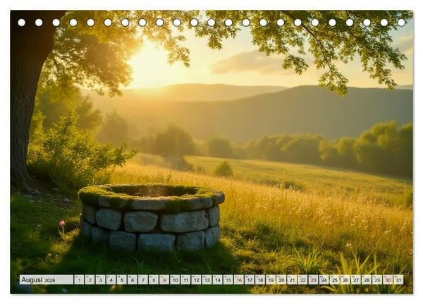 Produktbild: Fabelhafte Orte &ndash; Landschaften aus M&auml;rchen und Sagen (Tischkalender 2026 DIN A5 quer), CALVENDO Monatskalender