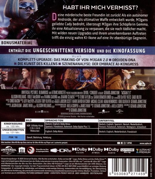 Produktbild: M3GAN 2.0 (4K Ultra HD)