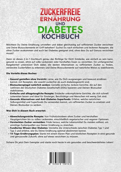 Produktbild: Zuckerfreie Ern&auml;hrung und Diabetes Kochbuch