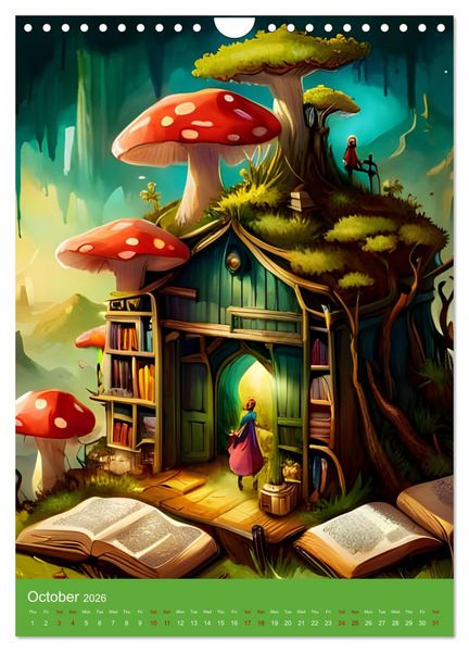 Produktbild: Tiny Fairy Havens (Wall Calendar 2026 DIN A4 portrait), CALVENDO 12 Month Wall Calendar