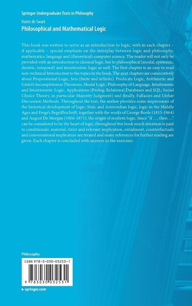 Produktbild: Philosophical and Mathematical Logic