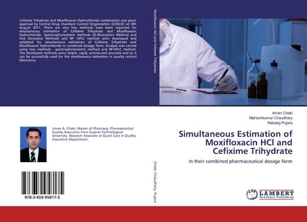Produktbild: Simultaneous Estimation of Moxifloxacin HCl and Cefixime Trihydrate