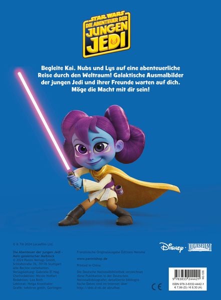 Produktbild: Star Wars: Die Abenteuer der jungen Jedi - Mein galaktischer Malblock