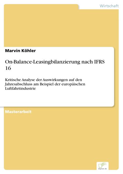 Produktbild: On-Balance-Leasingbilanzierung nach IFRS 16