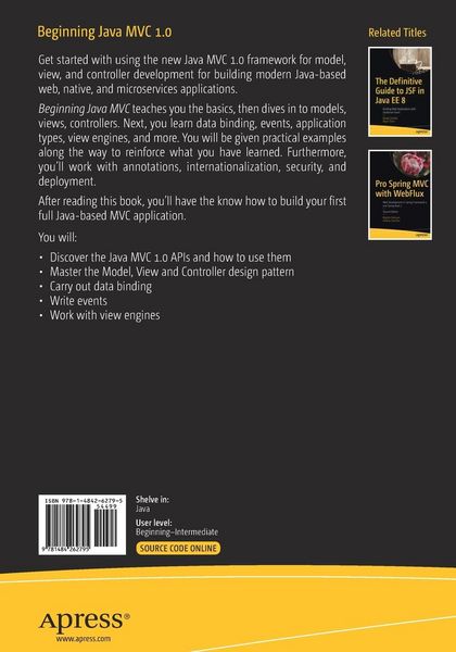 Produktbild: Beginning Java MVC 1.0