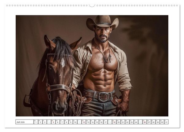 Produktbild: Im Bann des Cowboys (Wandkalender 2026 DIN A2 quer), CALVENDO Monatskalender